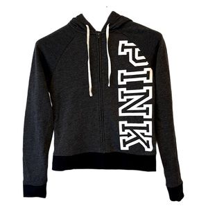Pink Victoria Secret zip up hoodie BNWT